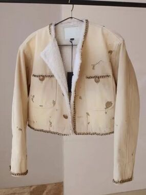 R13 Cropped jacket Khaki S